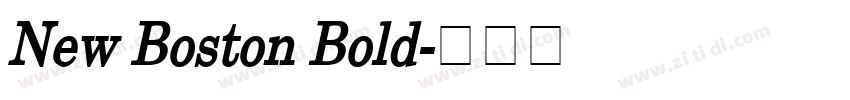 New Boston Bold字体转换